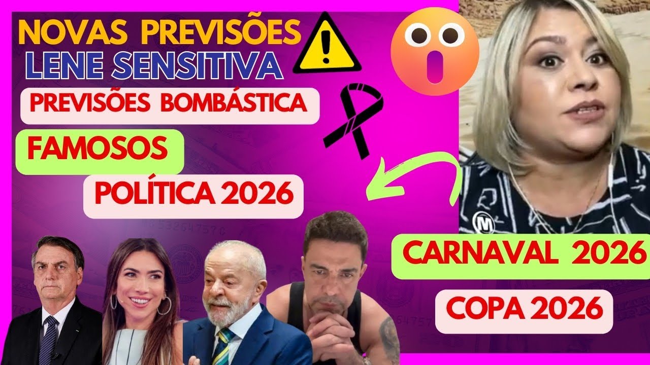 URGENTE 🚨⚠️NOVAS PREVISÕES DA LENE SENSITIVA 2026