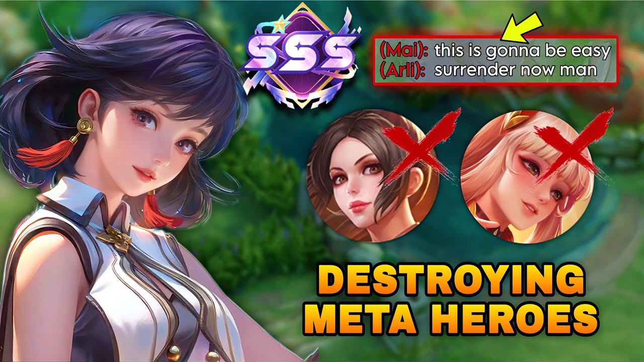 SSS! FLOWBORN DESTROYING META HEROES MAI & ARLI IN HIGH RANK GAME! | CHINA FLOWBORN BUILD & ARCANA