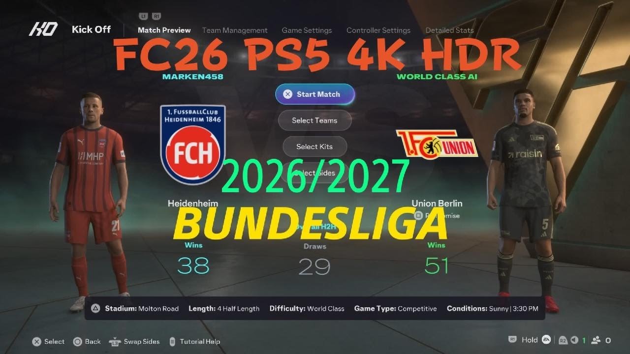 EA SPORTS FC 26* Hoffenheim vs Union Berlin 