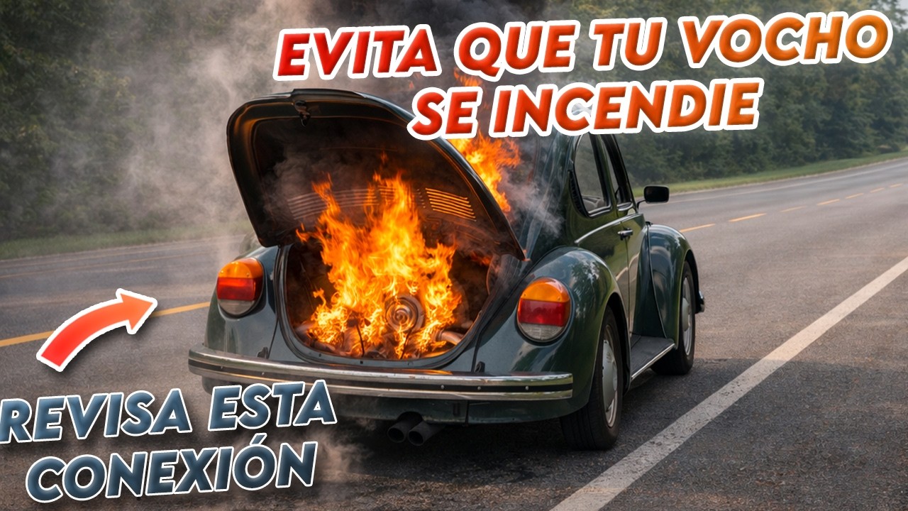 Así se incendian muchos Vochos: La pequeña lámina que puede salvar tu Vocho de un incendio