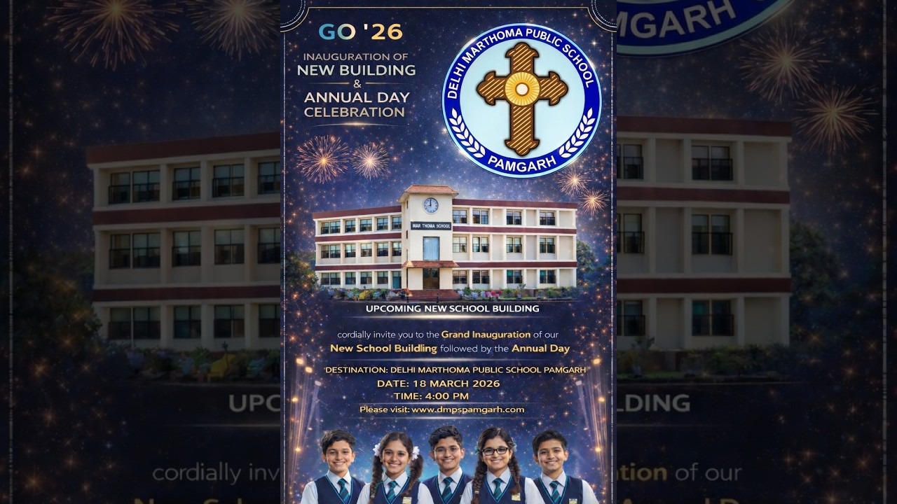 NEW BUILDING INAUGURATION | DELHI MAR THOMA PUBLIC SCHOOL PAMGARH | DSMC MEDIA