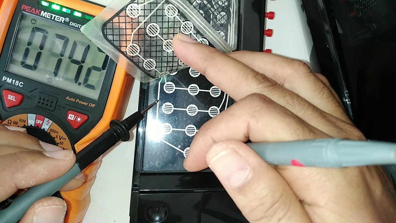 Reparación Horno microondas, problema en el teclado, se solucionó poniendo pulsadores