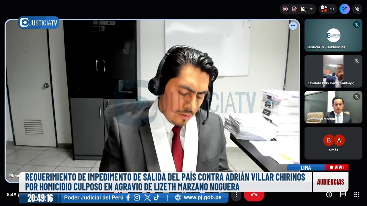 🔴#EnVivo | Requerimiento de impedimento de salida del país contra Adrián Villar Chirinos