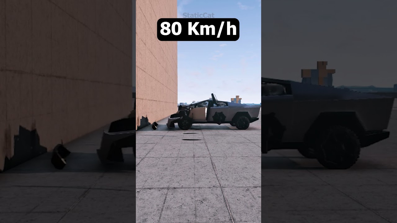 Tesla Cybertruck Crash Test - BeamNG.drive