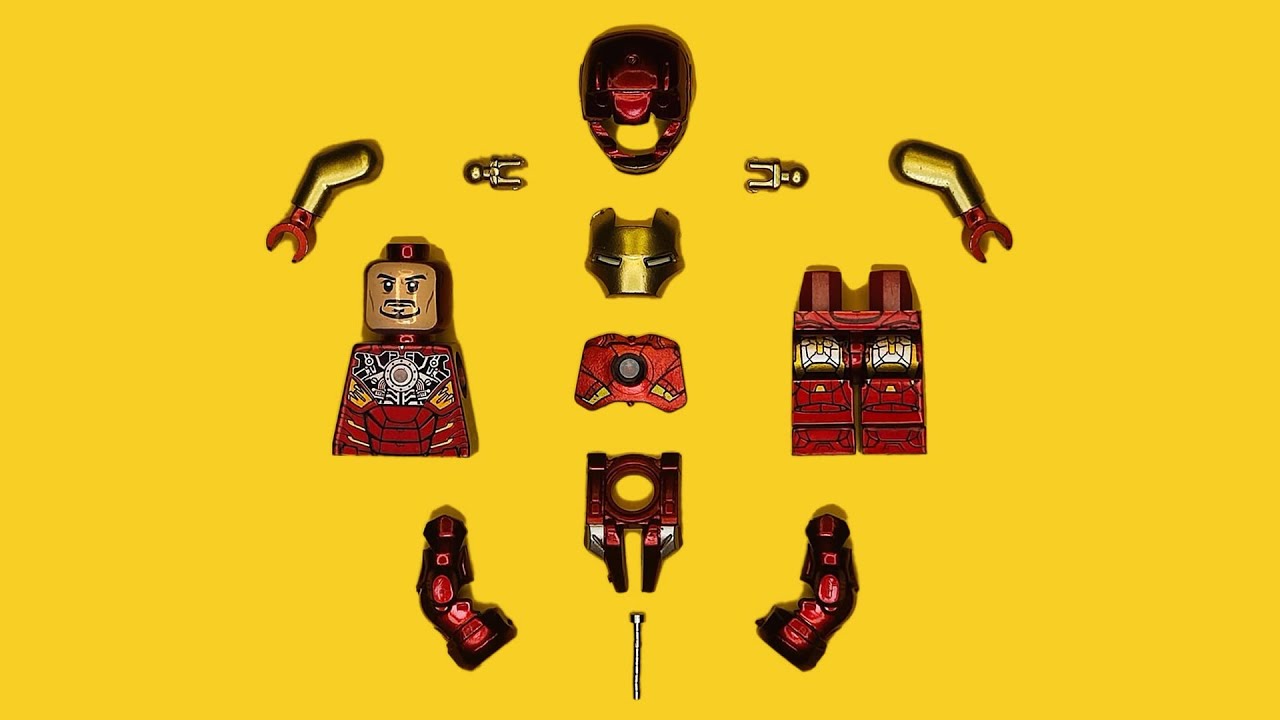 LEGO Iron Man Mark 7 (Magnetic Armor) | The Avengers | Unofficial Minifigure | Marvel