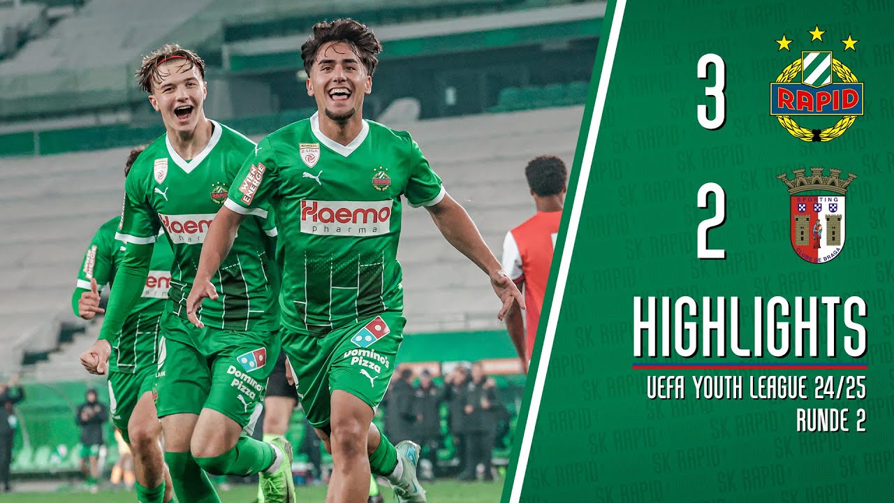 Youth League: SK Rapid U19 – SC Braga U19