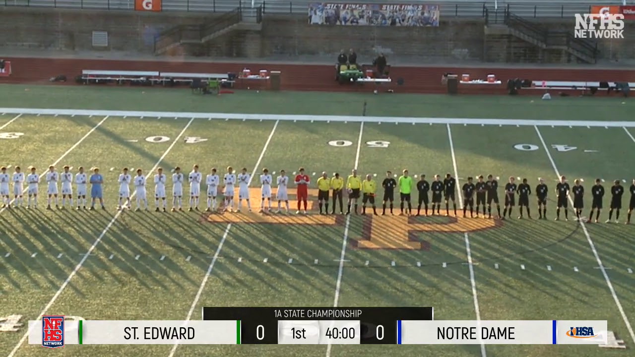 2018 IHSA Boys Soccer Class 1A Championship Game: Elgin St Edward vs Quincy Notre Dame