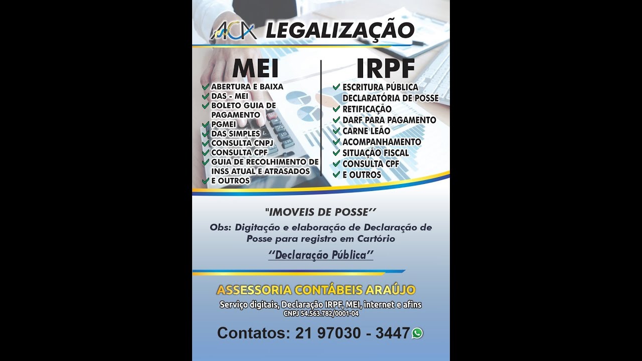 DECLARAÇÃO IRPF E DAS/MEI 2026 ORIENTAÇÕES