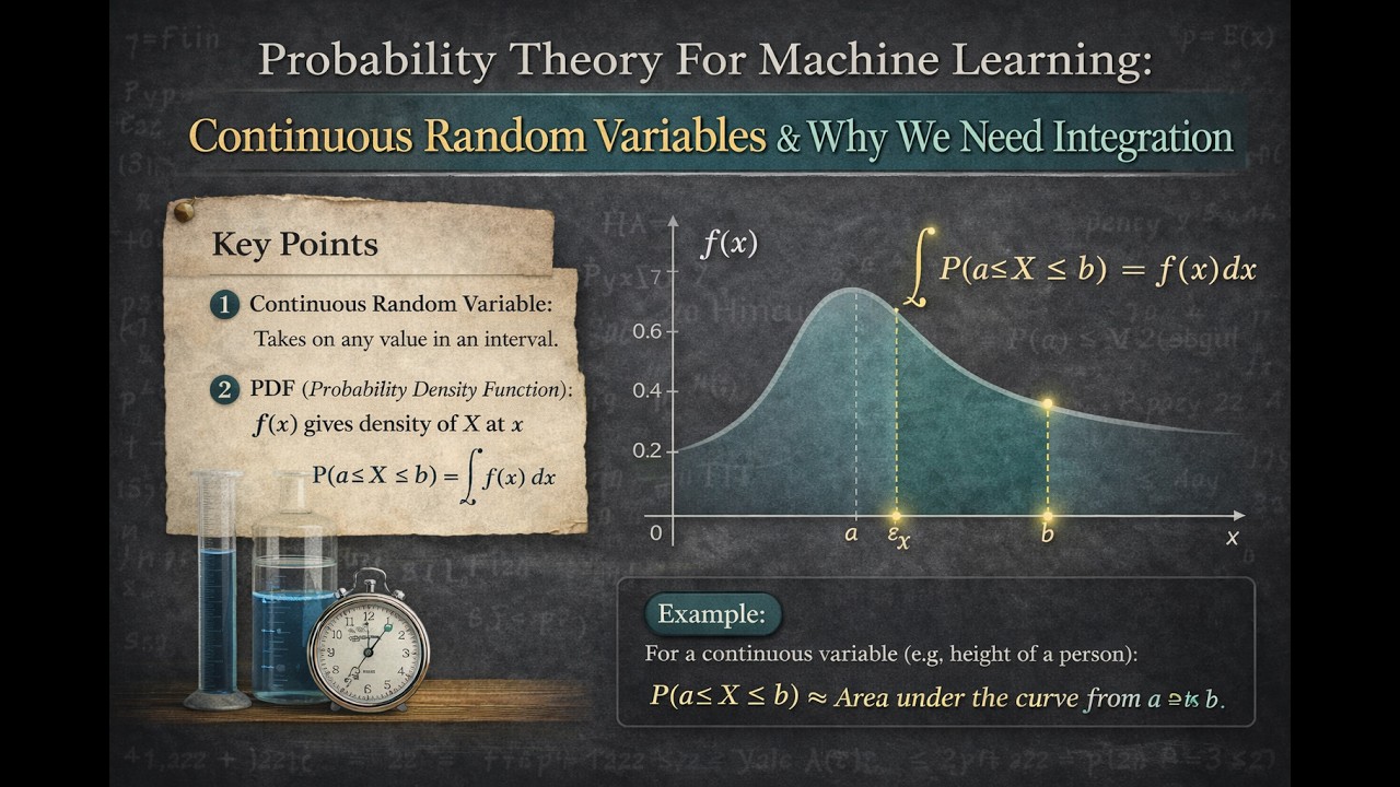 Probability Theory for Machine Learning: Continuous Random Variables & Why We Need Integration