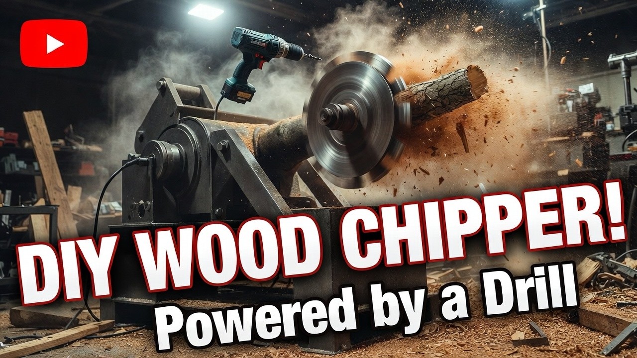 DIY Spiral Wood Chipper | Simple but Genius Machine