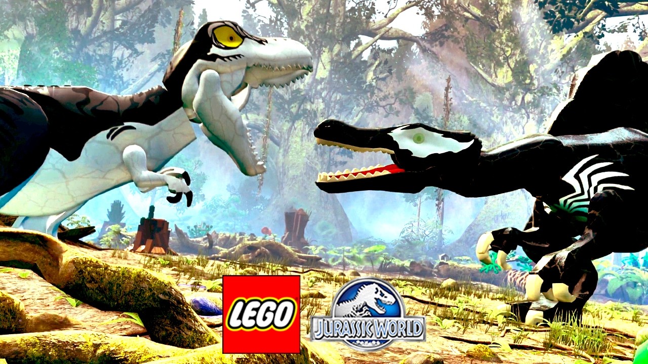 VENOMSSAURO VS ANTI-VENOMSSAURO no LEGO JURASSIC PARK VENOMIZED #2