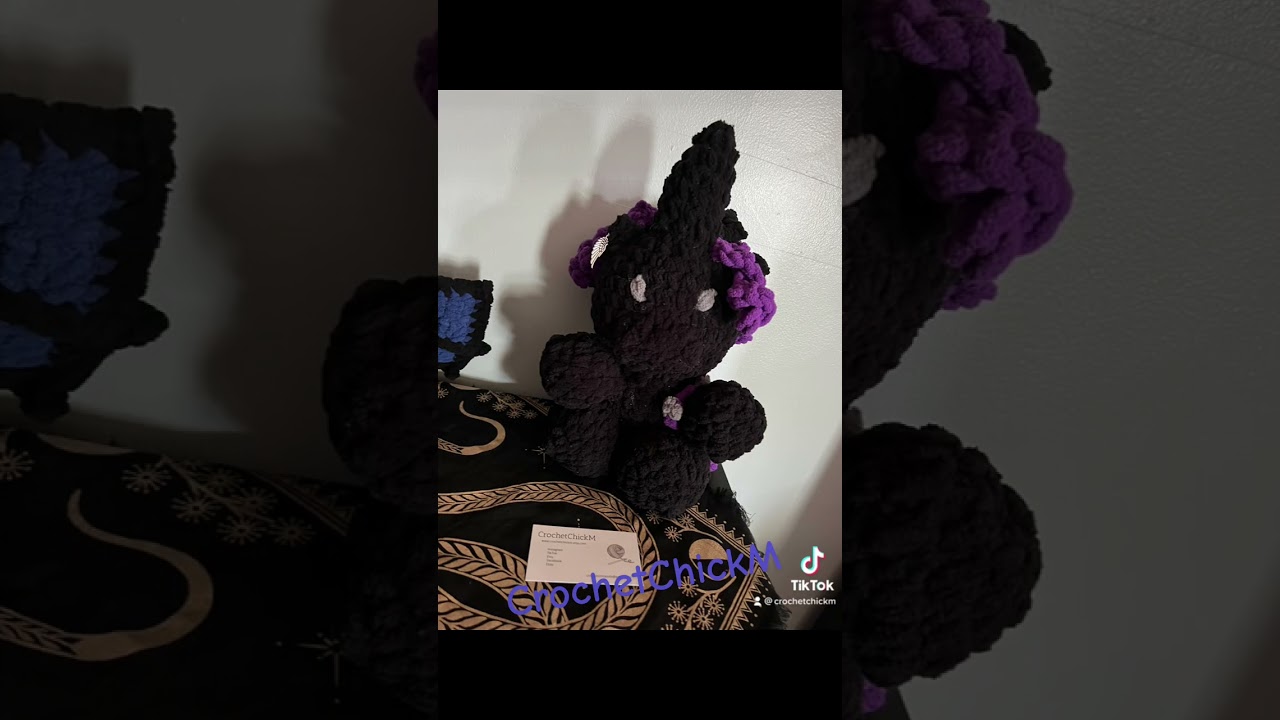 Punk Stuffies #rockon #crochet #shorts #crochetchickm #gothic #punk  #dark