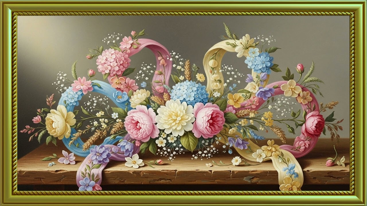 Peaceful Art Gallery TV Wallpaper | 2 Hour Vintage Display