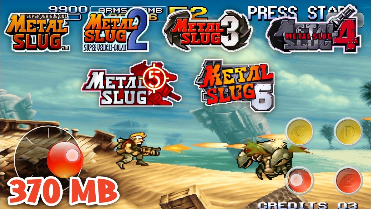 Metal Slug 1, 2, 3, 4, 5, 6 Play on Android (Mame4droid & Fba4droid)