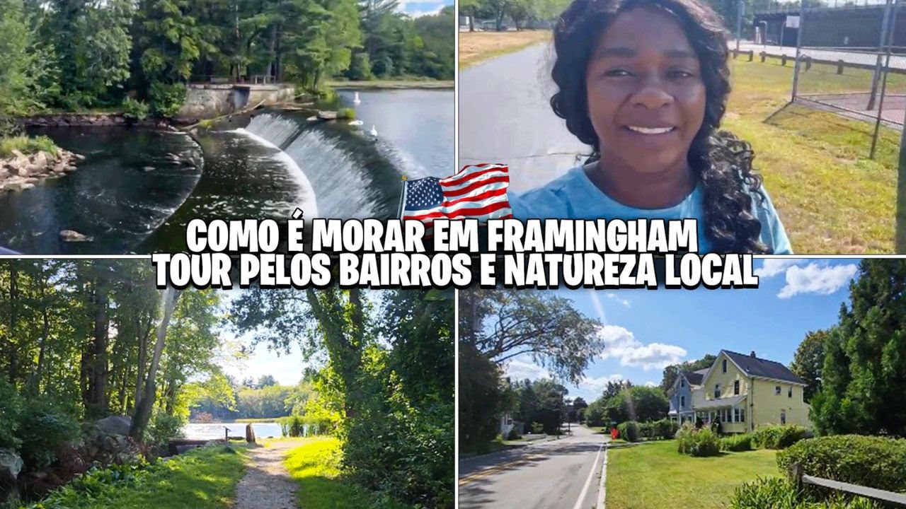 FRAMINGHAM COMO VOCÊ NUNCA VIU: BAIRROS E NATUREZA | VIDA NOS EUA