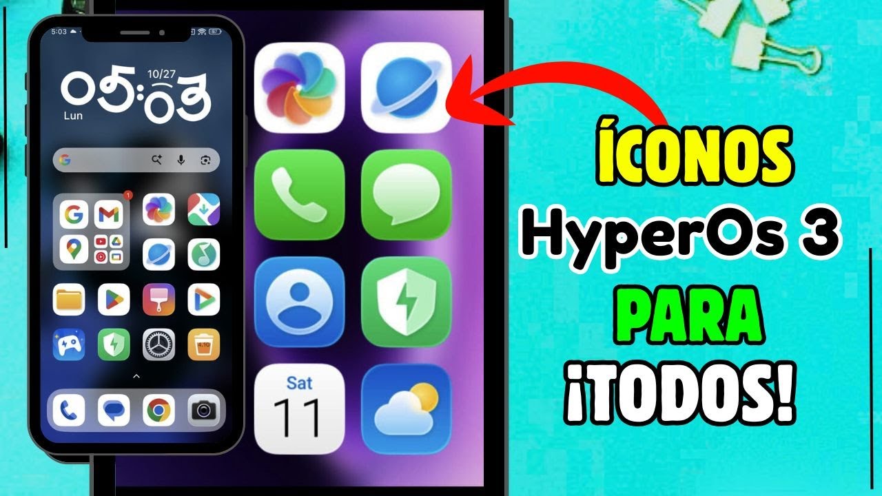 Para Todos!! Nuevos Iconos HyperOs 3 Disponibles al 100% en tu Xiaomi - Redmi - Poco