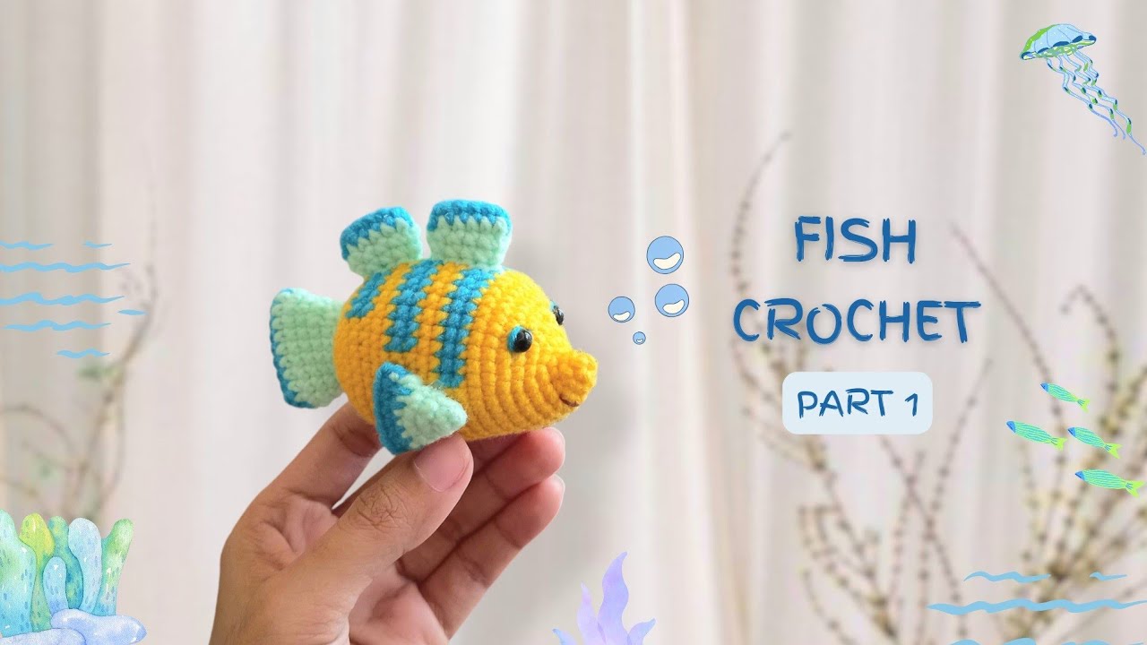 Fish crochet (1/2) - Crochet amigurumi fish tutorial - Mini doll