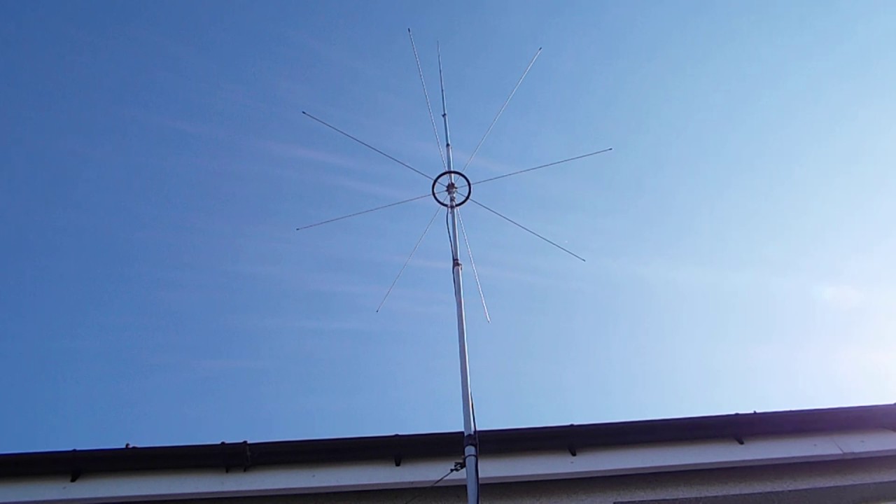 Sirio 827 on extendable fibreglass pole..cb/ham radio uk