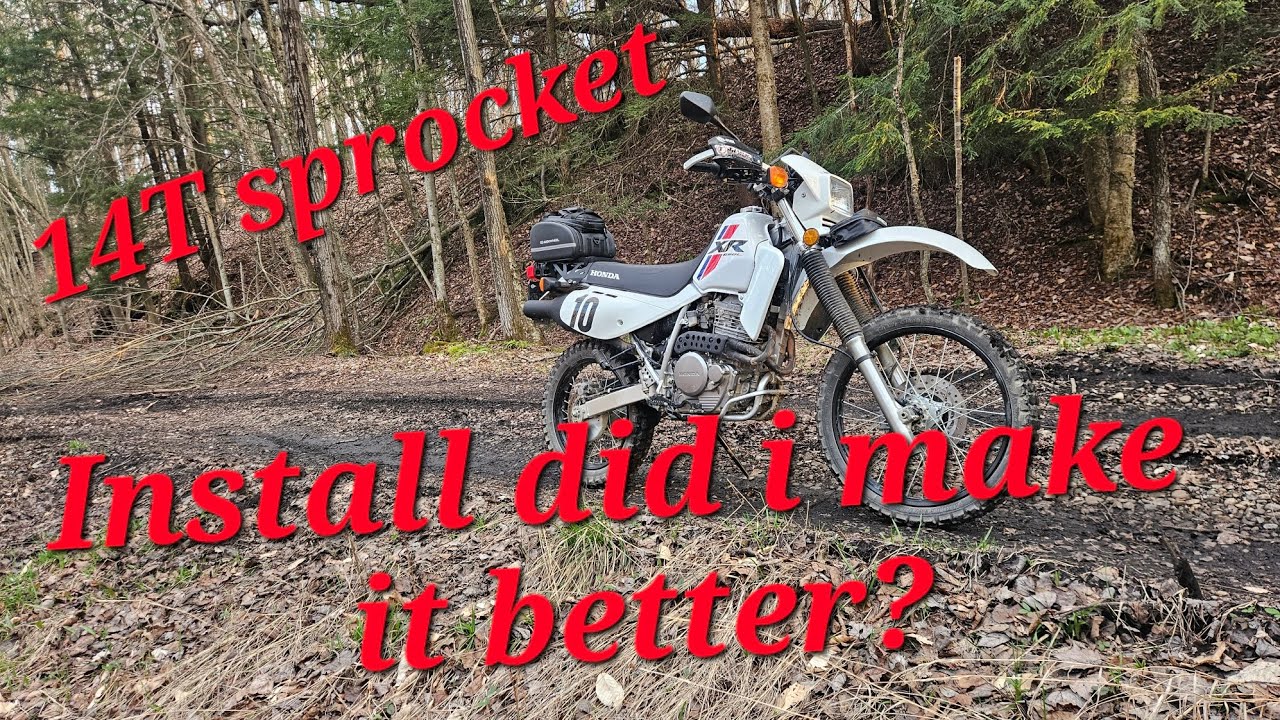 Honda XR650L sprocket install