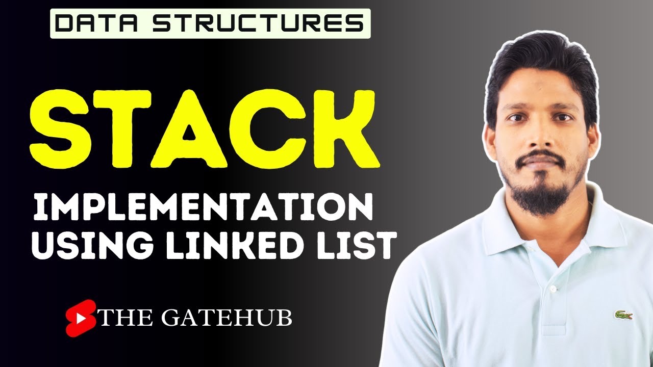 Stack implementation using linked list |  Data Structures