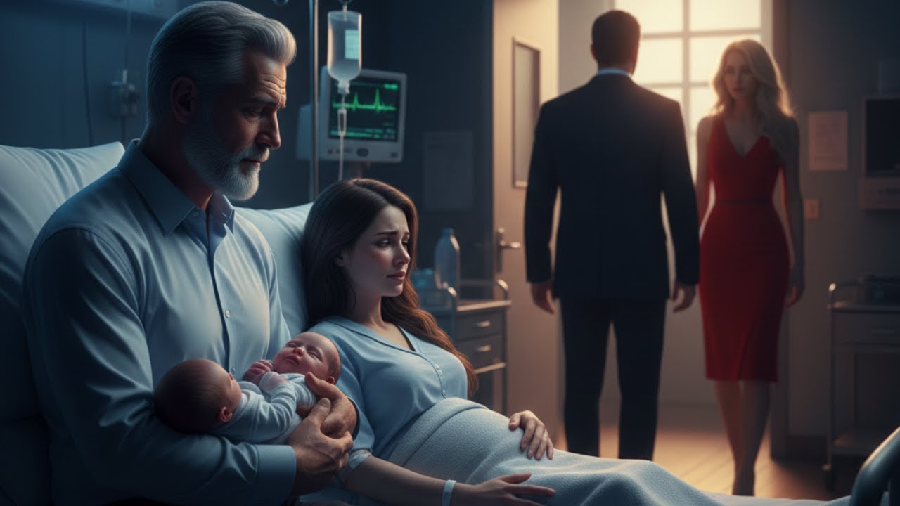 CEO abandoned Pregnant Wife's Final Hours For Mistress— His Billionaire Enemy Became Step Twins' Dad