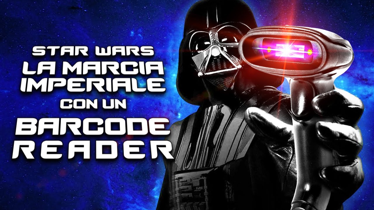 Star Wars Imperal March but is played with a Barcode Scanner