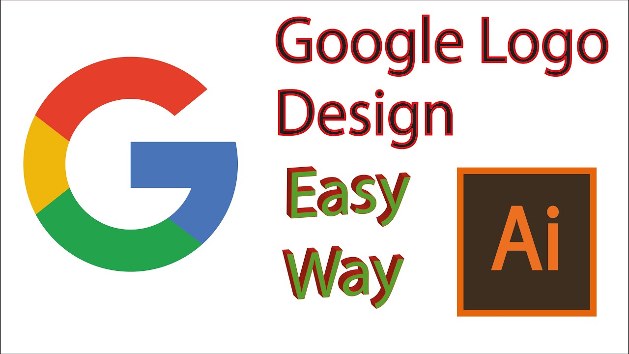 Google G Logo Design In Adobe Illustrator CC | Logo Design Illustrator | adobe illustrator