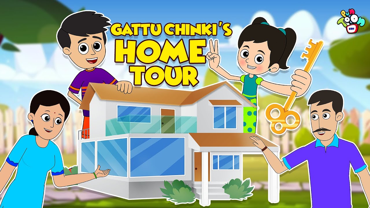 Gattu Chinki's Home Tour | Animated Stories | English Cartoon | Moral Stories | PunToon Kids