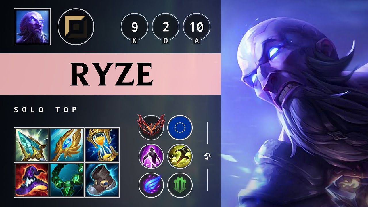 Ryze Top vs Yasuo - EUW Grandmaster Patch 25.21