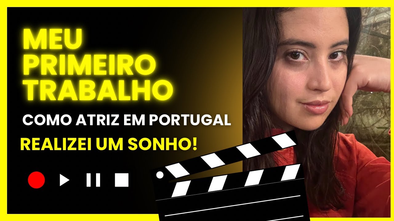 Comecei! Meu Primeiro Vlog e Primeiro Trabalho Como Atriz em Portugal