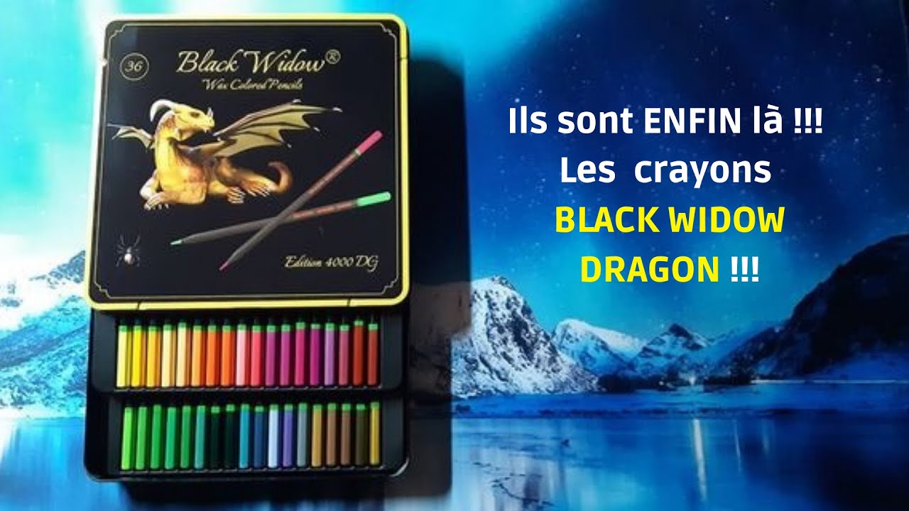 ✨💖🐲PRESENTATION DES CRAYONS BLACK WIDOW DRAGON🐲💖✨