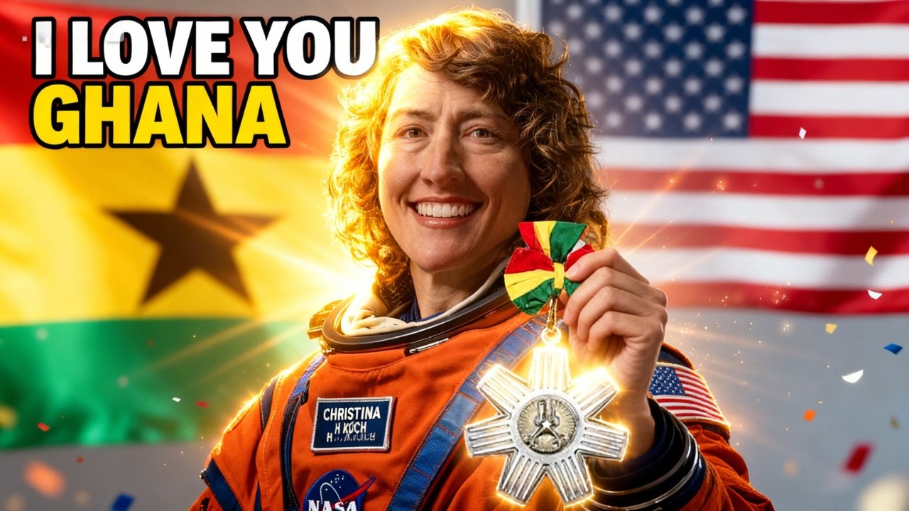 I Love You Ghana 🇬🇭❤️ Christina Koch Accepts National Honor | Presidential Welcome