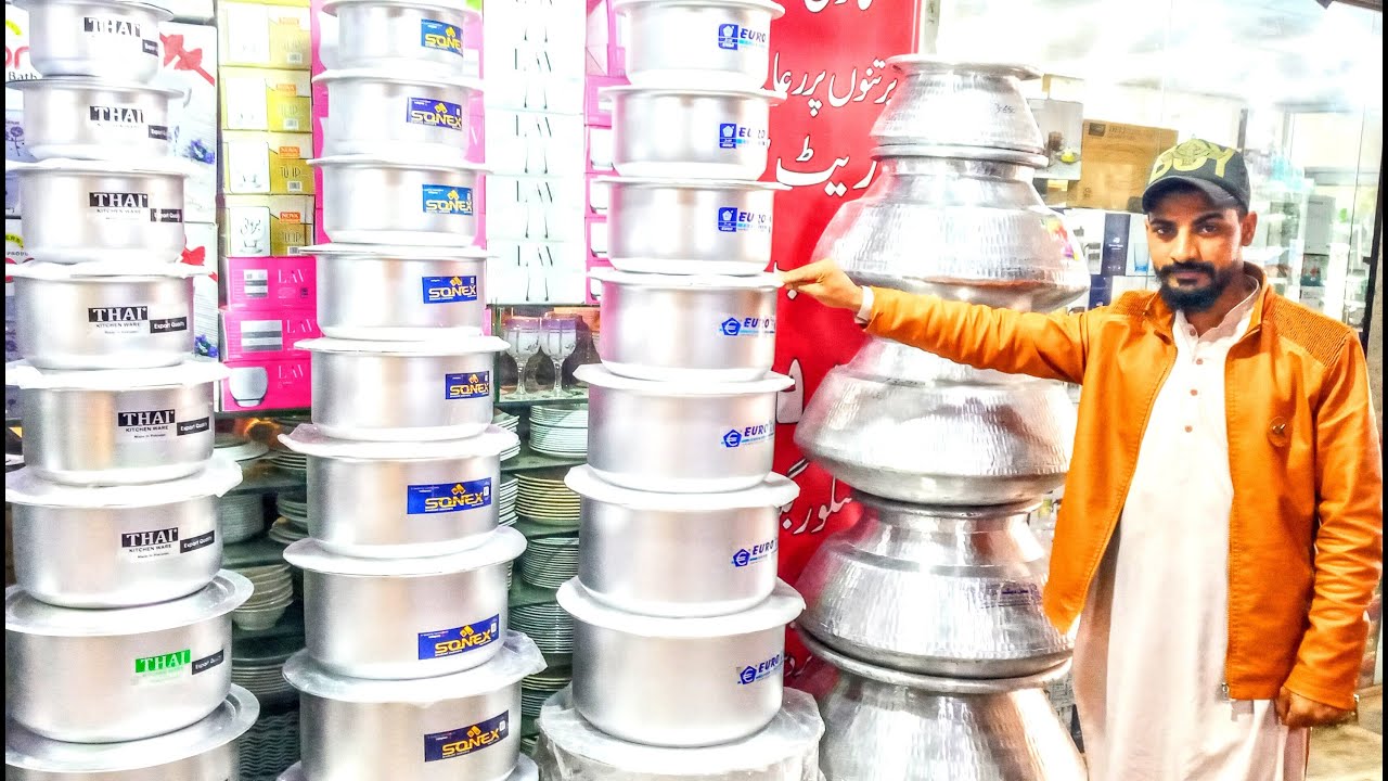 Heavy and commercial cookware degh and much more wholesale price Gul plaza karachi