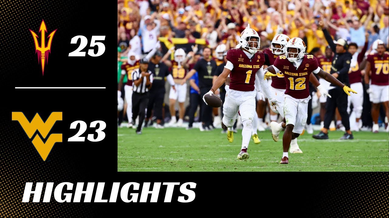Highlights from Arizona State's 25-23 win over West Virginia