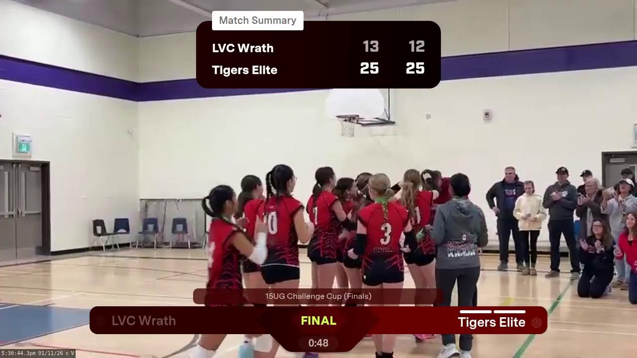 Waterloo Tigers Elite vs. LVC Fire Wrath (U15G Challenge Cup Gold Medal Match)