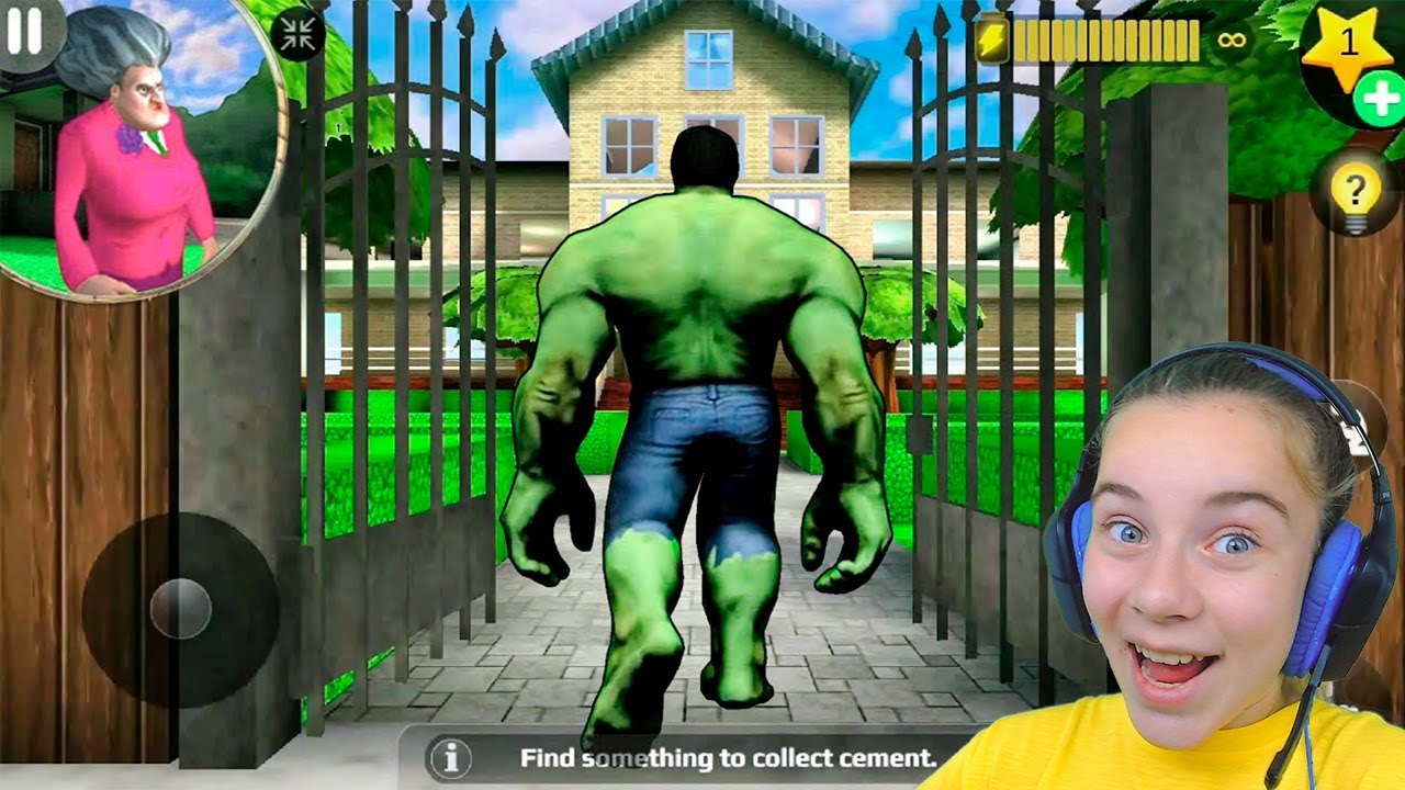 ХАЛК ВХОДИТ в ДОМ МИСС ТИ Злая Учительница Scary Teacher 3D