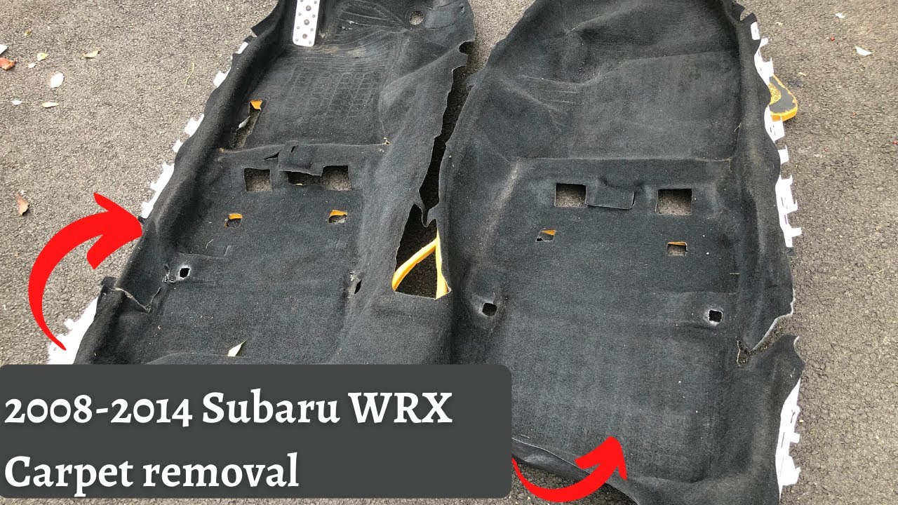how to remove 2008-2014 Subaru WRX carpet ( part 1)