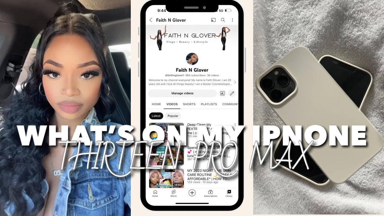 WHATS ON MY IPHONE 13 PRO MAX?? | *iOS 16* apps for content creators + business owners |Faithnglover