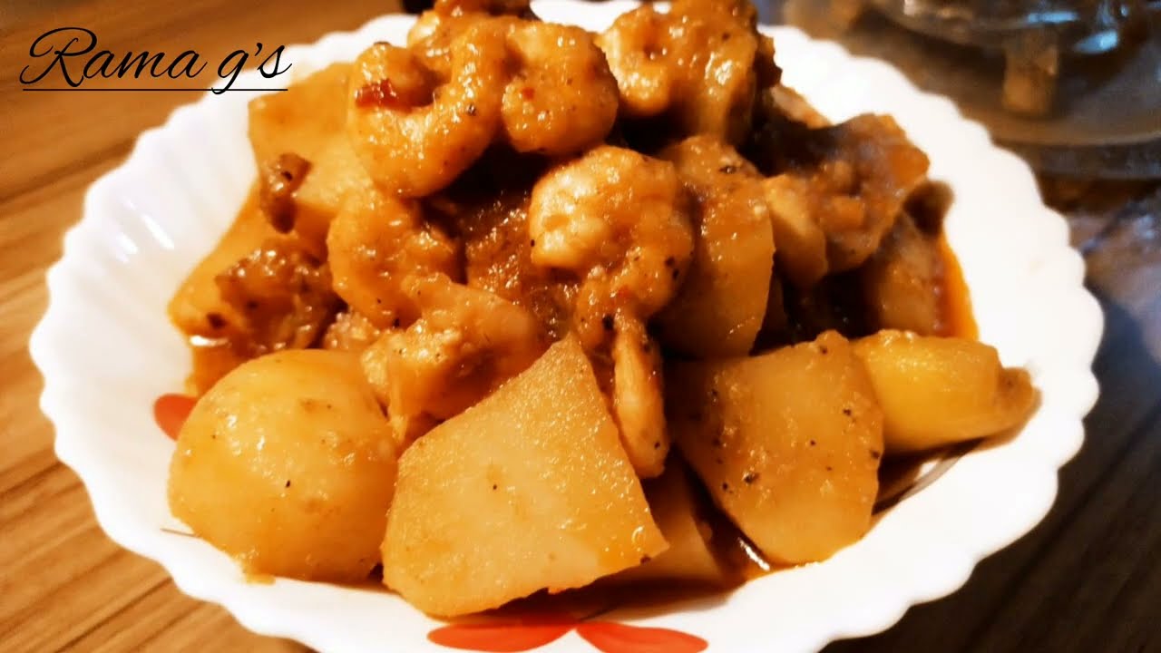 Potol Chingri 🦐|Shrimps, Pointed Gourd & Potatoes for the perfect lunch recipe|Rama g's Kitchen