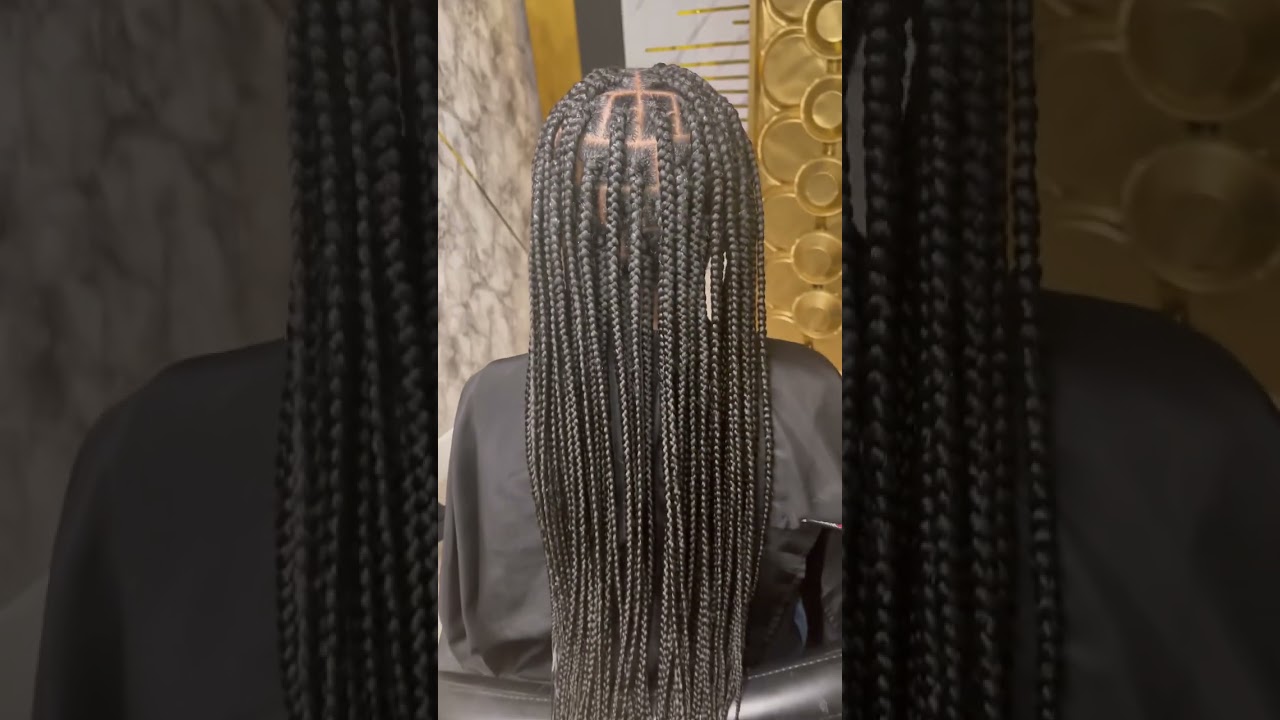 Classic medium box braids.❤️