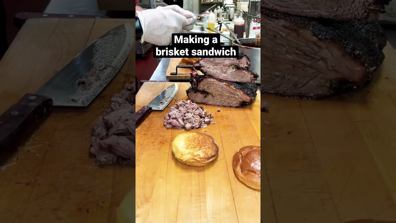 Let&rsquo;s chop up some brisket and make a sandwich #bbq