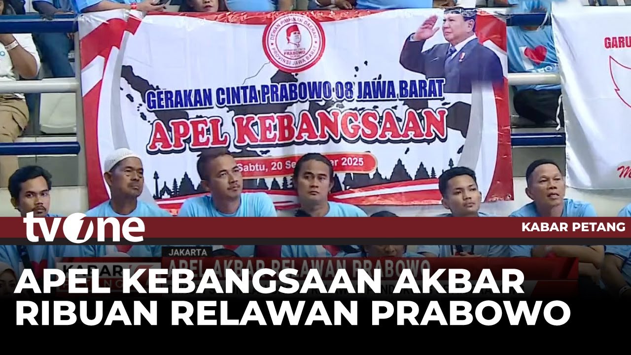 Ribuan Relawan Prabowo Gelar Apel Akbar | Kabar Petang tvOne