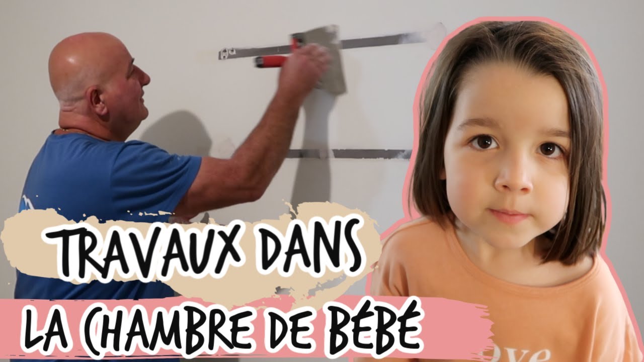TRAVAUX DANS LA CHAMBRE DE BÉBÉ [ ELYROSE VLOG ]