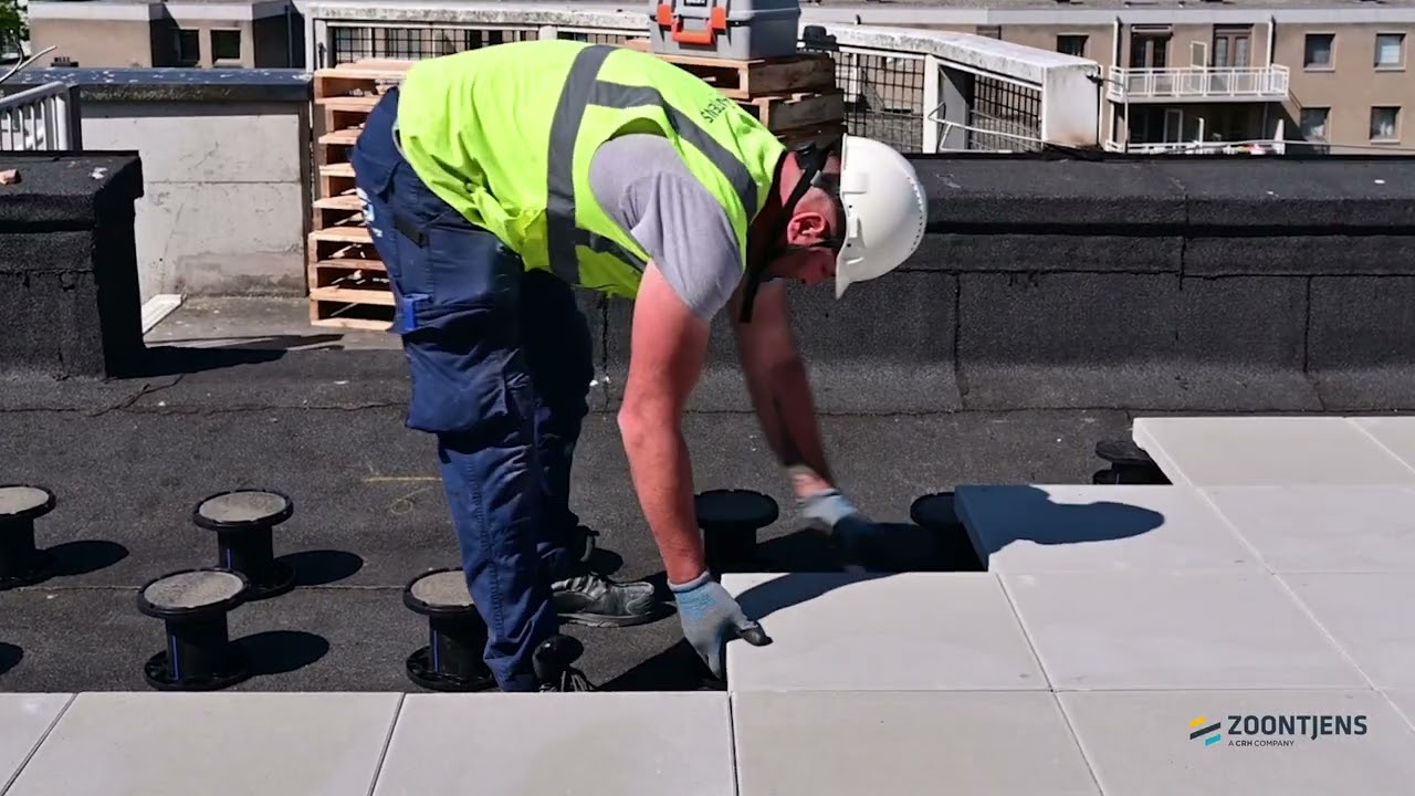 Dakterras aanleggen met Dreentegels ➡️op DNS