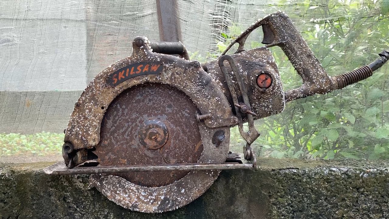 Реставрация старого ｓｋｉｌｓａｗ | Восстановление усиленной циркулярной пилы с червячным приводом