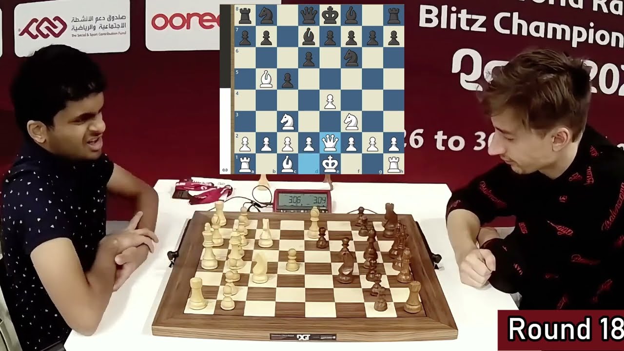 Nihal Sarin vs. Daniil Dubov / World Blitz 2025 / Round 18  
