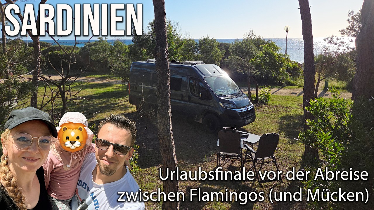 Flamingos, Camping, Freistehen und Abreise Sardinien VLOG32e