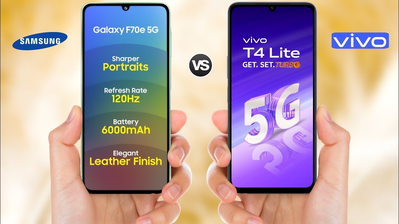 Samsung Galaxy F70e 5G vs Vivo T4 lite 5G || Full Comparison 