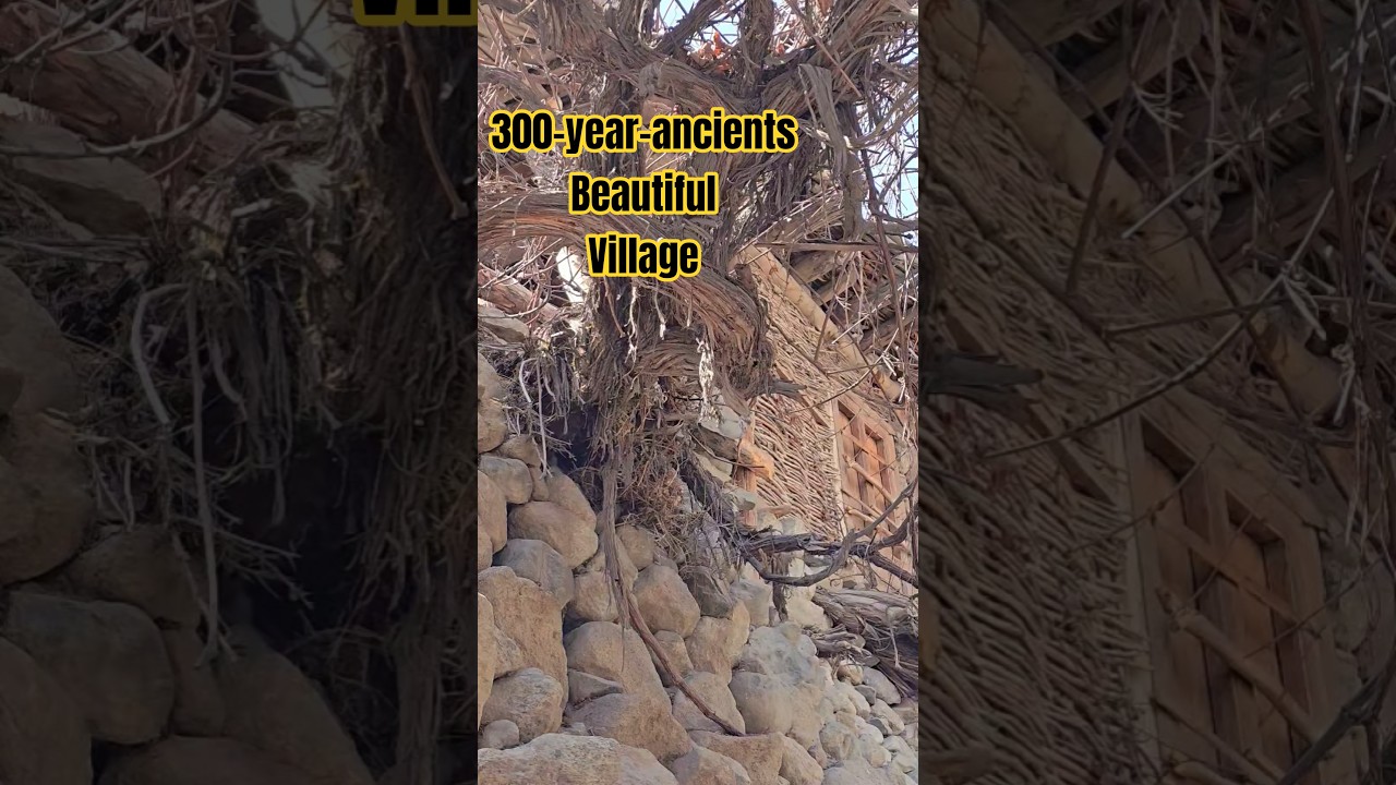 #travel #karakoramrange #300 year's old Village in ghanche district