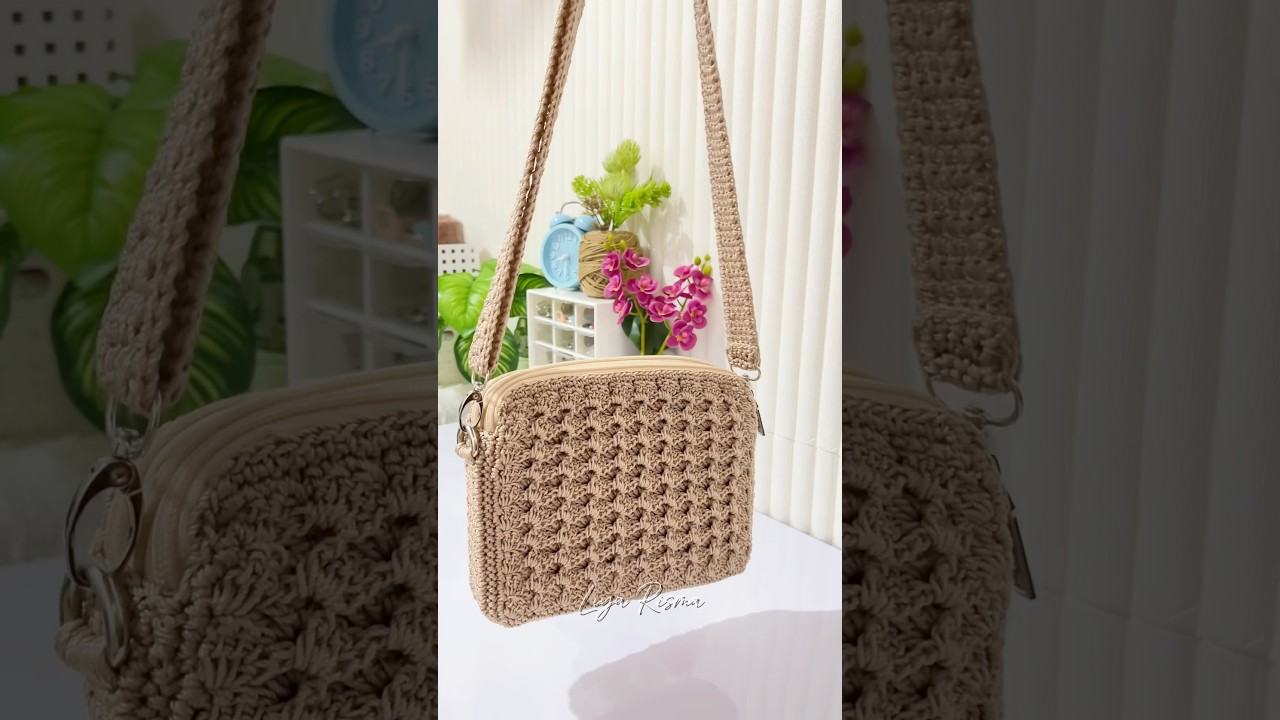 Tas rajut motif prada 🧶🌼 